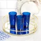 Wysokie szklanki do wody i napojów Colette Sapphire Jewels 6 x 410 ml